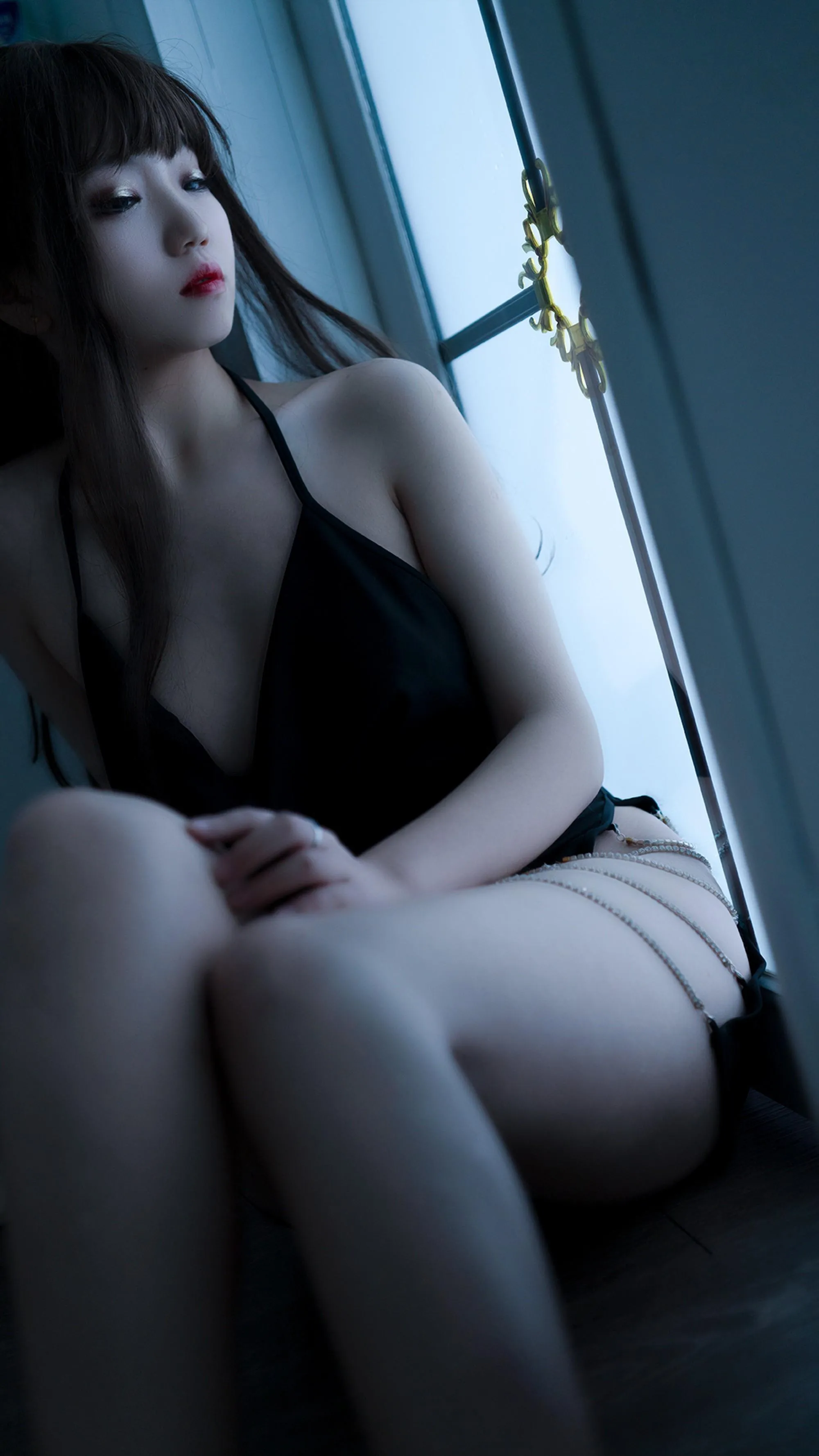 洛可ss – NO.03 光效黑吊带 [30P]插图5
